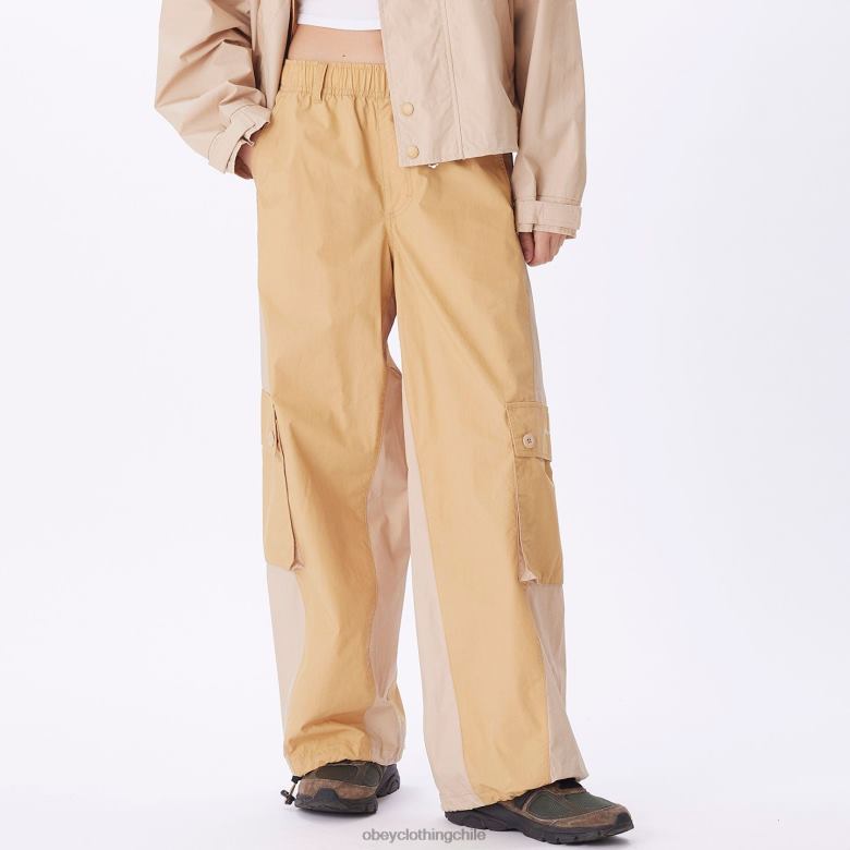 ropa 40VX698 mujer pantalón cargo dylan OBEY crema irlandesa