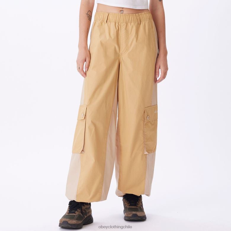 ropa 40VX698 mujer pantalón cargo dylan OBEY crema irlandesa