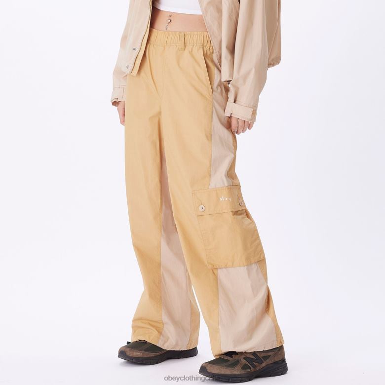 ropa 40VX698 mujer pantalón cargo dylan OBEY crema irlandesa