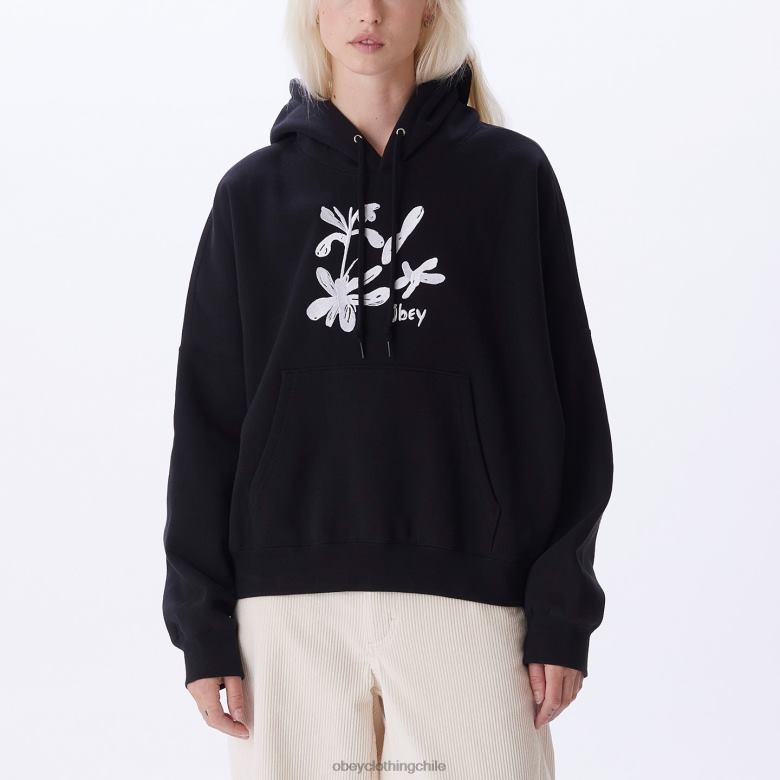 ropa 40VX693 mujer sudadera con capucha ellis OBEY negro