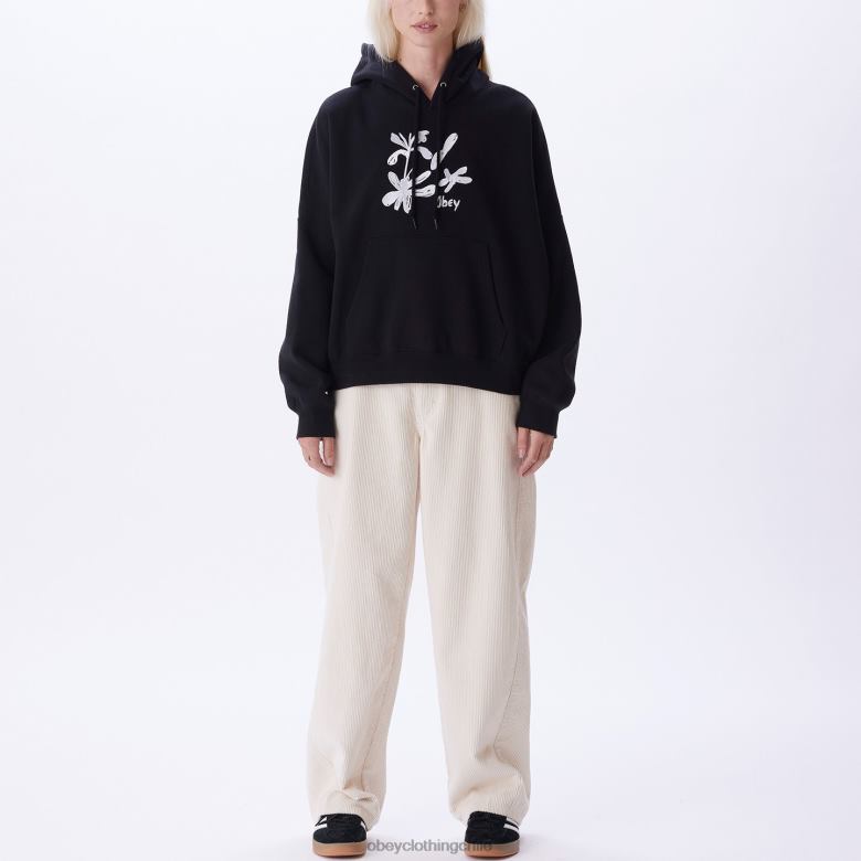 ropa 40VX693 mujer sudadera con capucha ellis OBEY negro