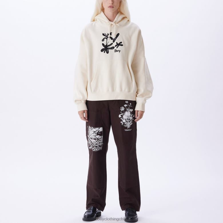 ropa 40VX694 mujer sudadera con capucha ellis OBEY sin blanquear