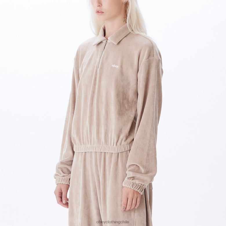 ropa 40VX702 mujer jersey karina OBEY Gris plateado