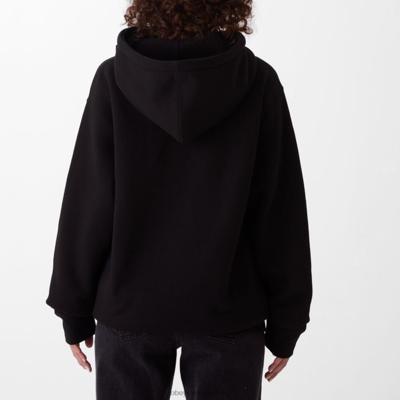 ropa 40VX713 mujer sudadera con capucha mariposa mundial ii OBEY negro