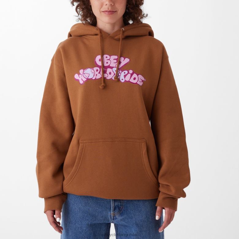 ropa 40VX714 mujer sudadera con capucha mariposa mundial ii OBEY sillín