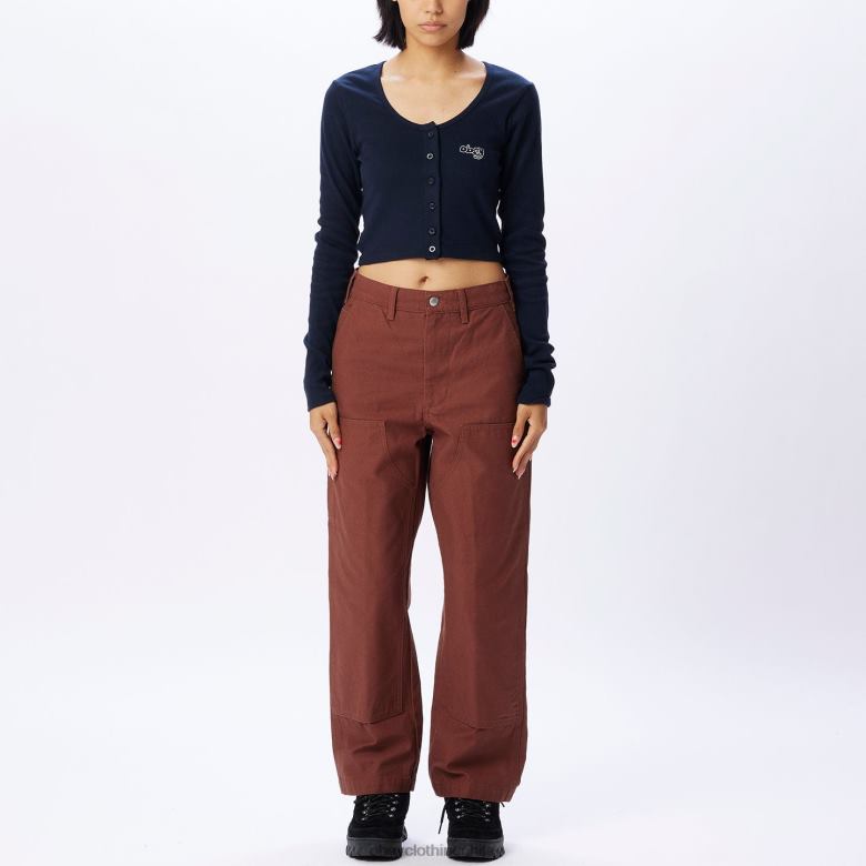ropa 40VX724 mujer cárdigan corto millie OBEY azul marino oscuro